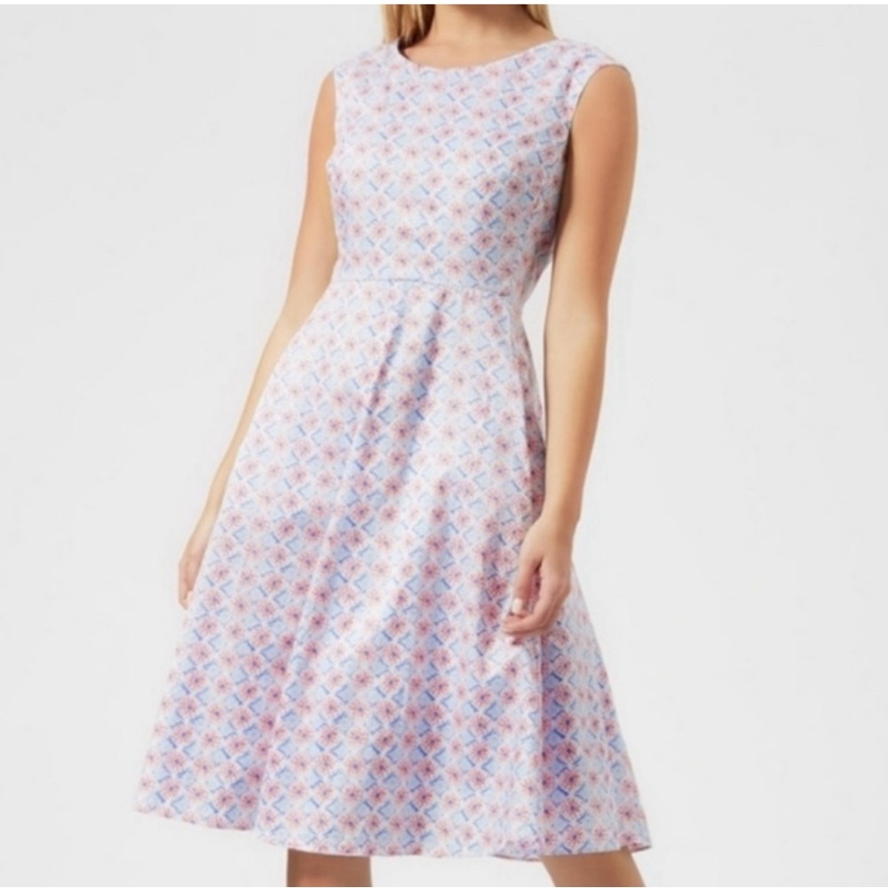 Joules Pink and White Floral Dress - Picture 3 of 13